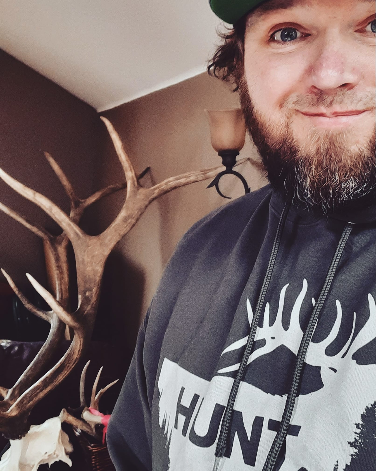 Jerry R Reynolds with Elk antlers and sheds